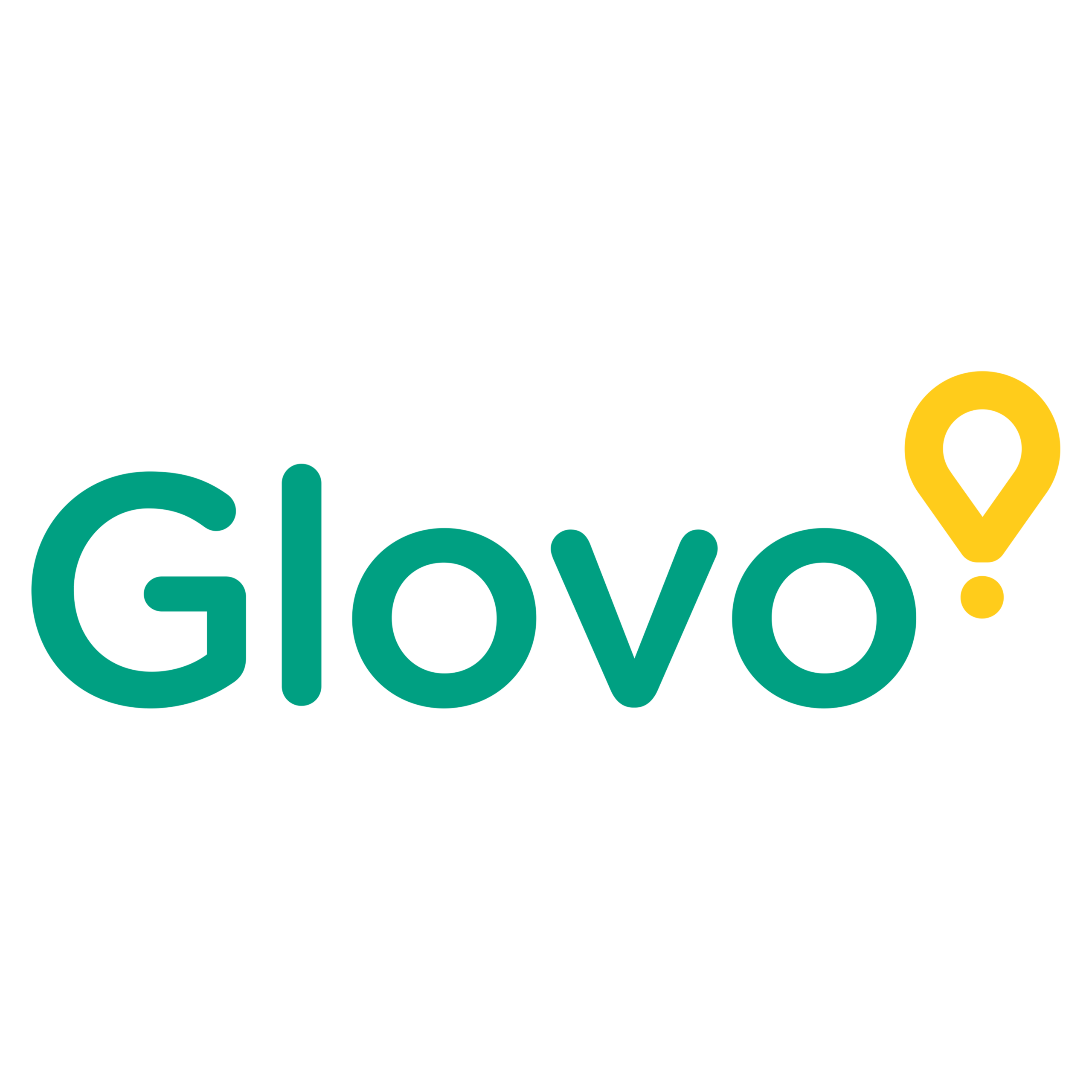 [CITYPNG.COM]HD Glovo Logo Transparent Background - 4000x4000